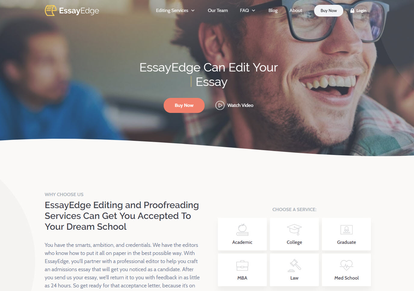 If you need help with an essay, EssayEdge is the best resource out there, providing expert advice from Ivy League editors with a lightning-quick turnaround!