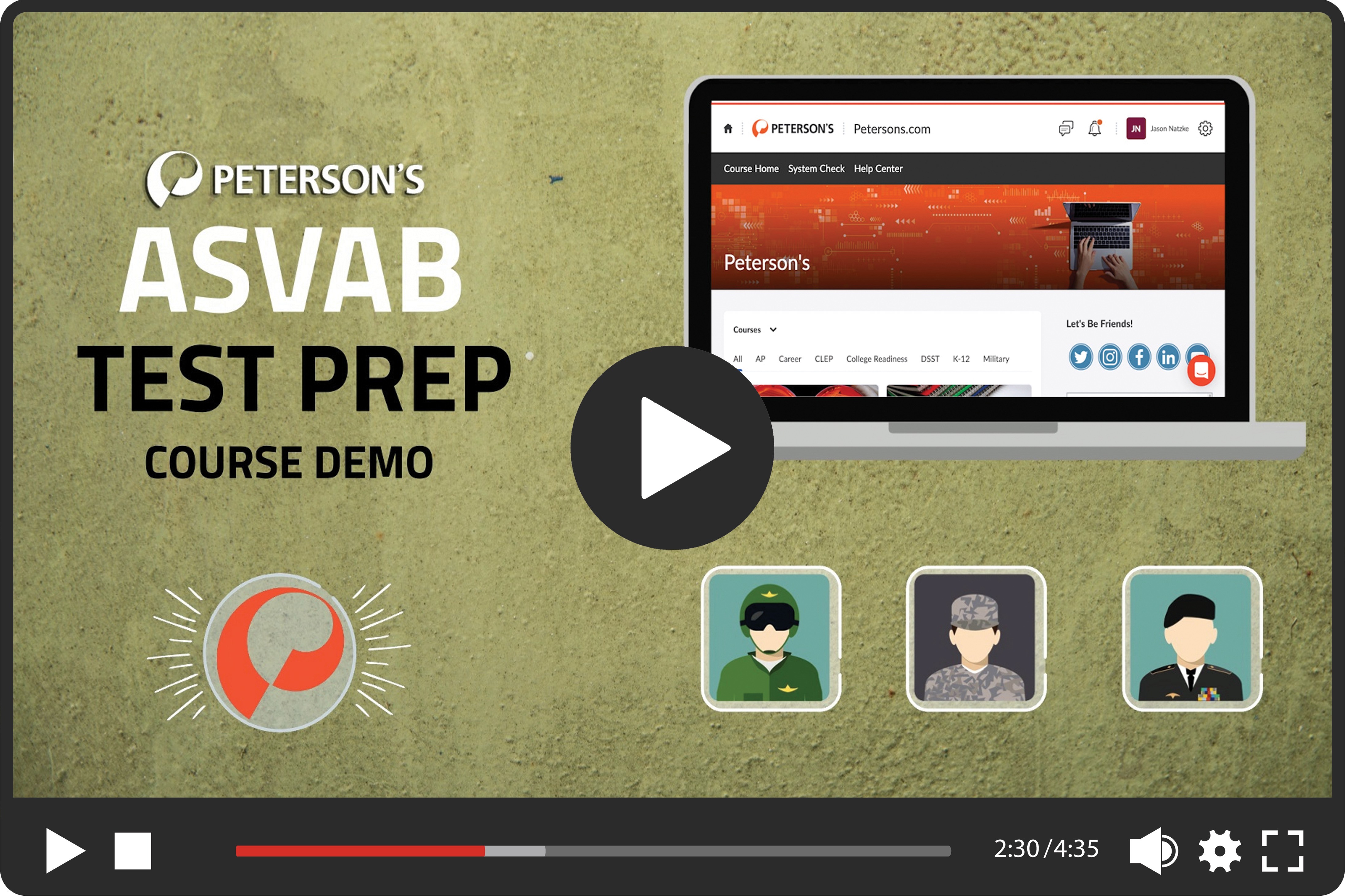 ASVAB Test Prep Course Demo Get a Sneak Peek Peterson's