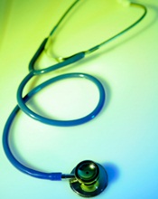 Stethoscope with weird colors. 