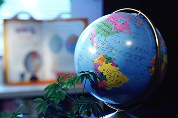 A globe. 
